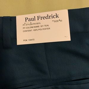 Paul Frederick Teal Dress Pants